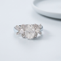Bow Elegance Oval Diamond Ring