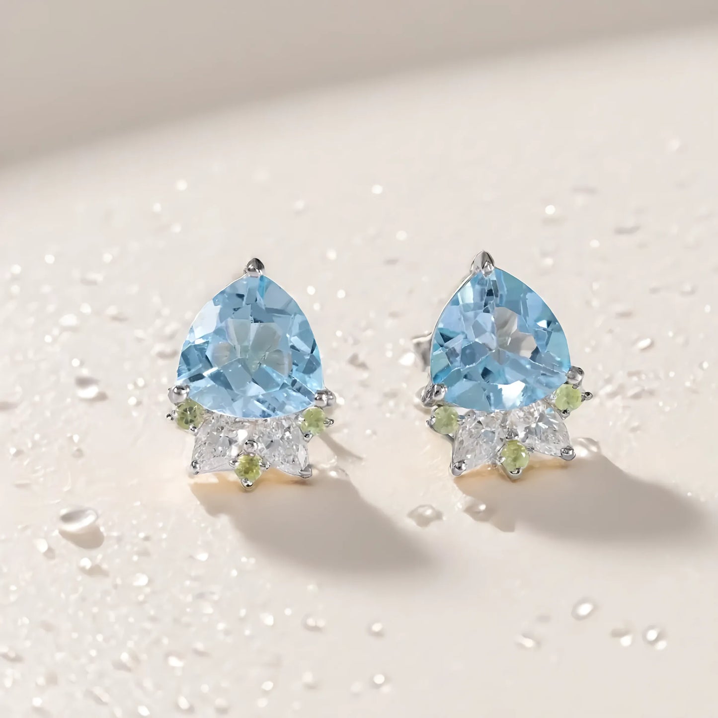 Topaz Diamond Studs