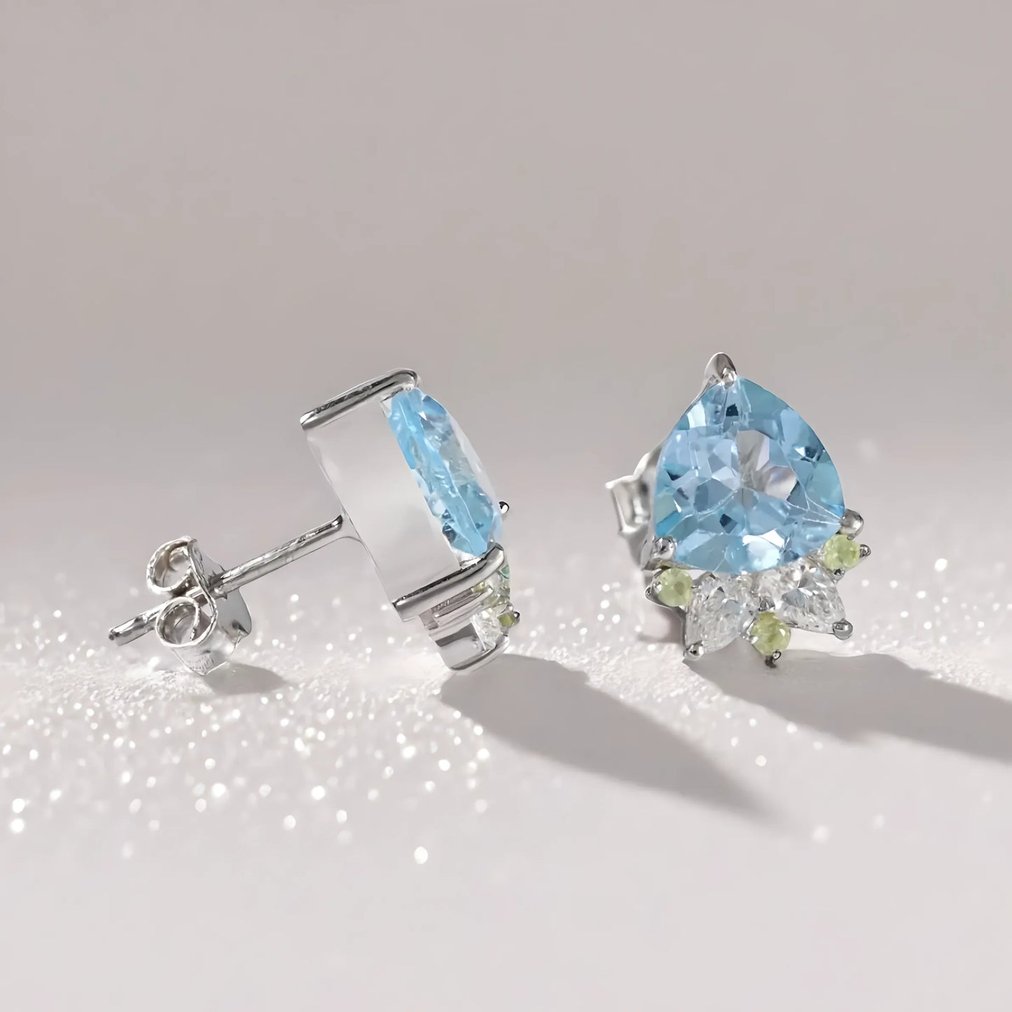 Topaz Diamond Studs