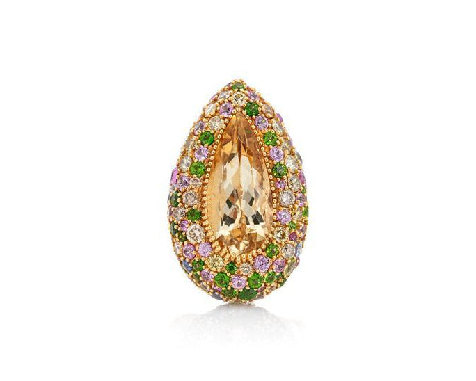 Aurora Citrine Ring