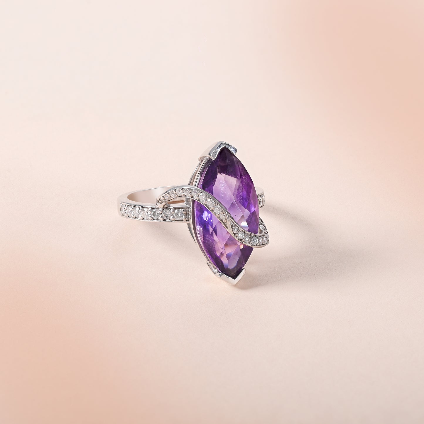 Majestic Violet Amethyst Ring