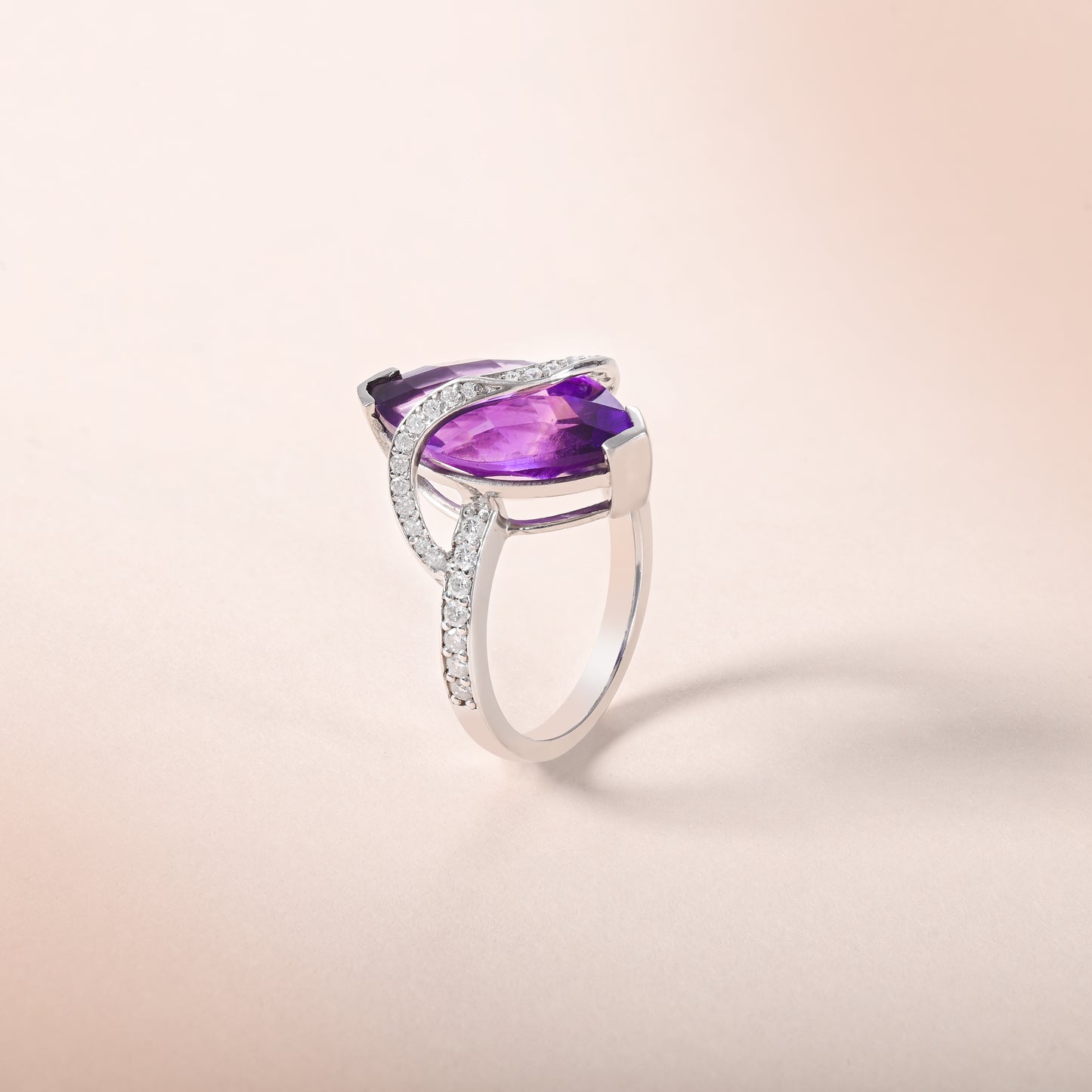 Majestic Violet Amethyst Ring