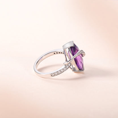 Majestic Violet Amethyst Ring