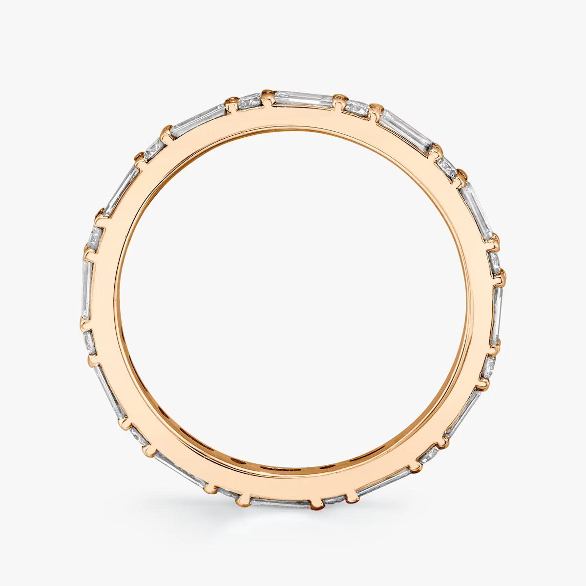 The Emerald-Round Eternity Band