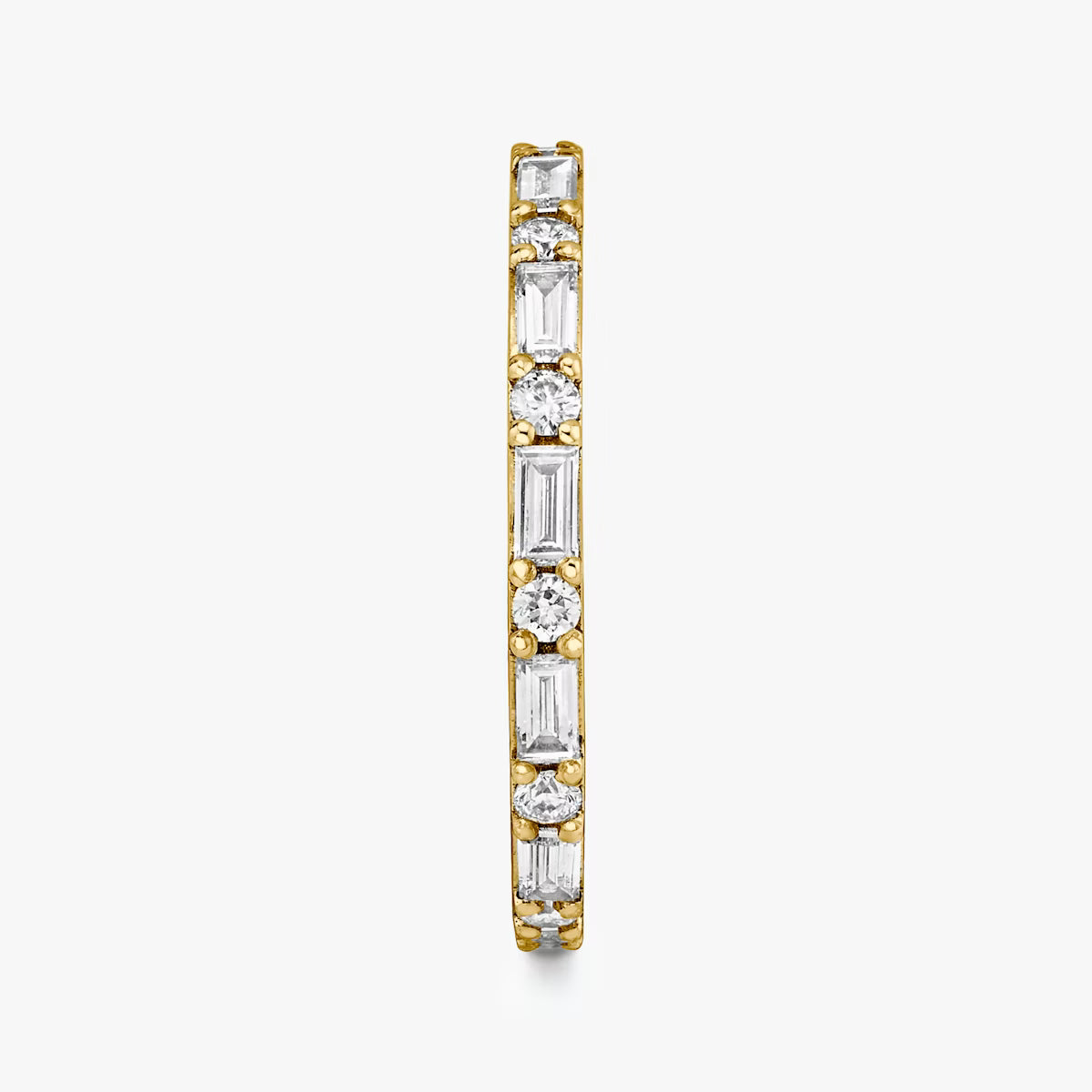 The Emerald-Round Eternity Band