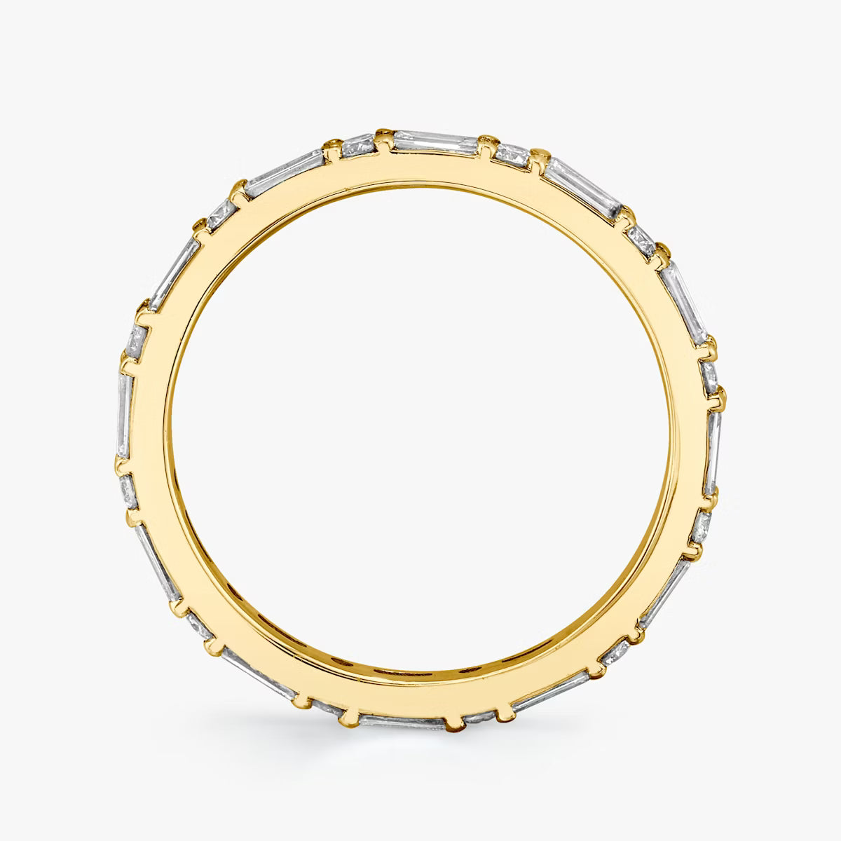 The Emerald-Round Eternity Band