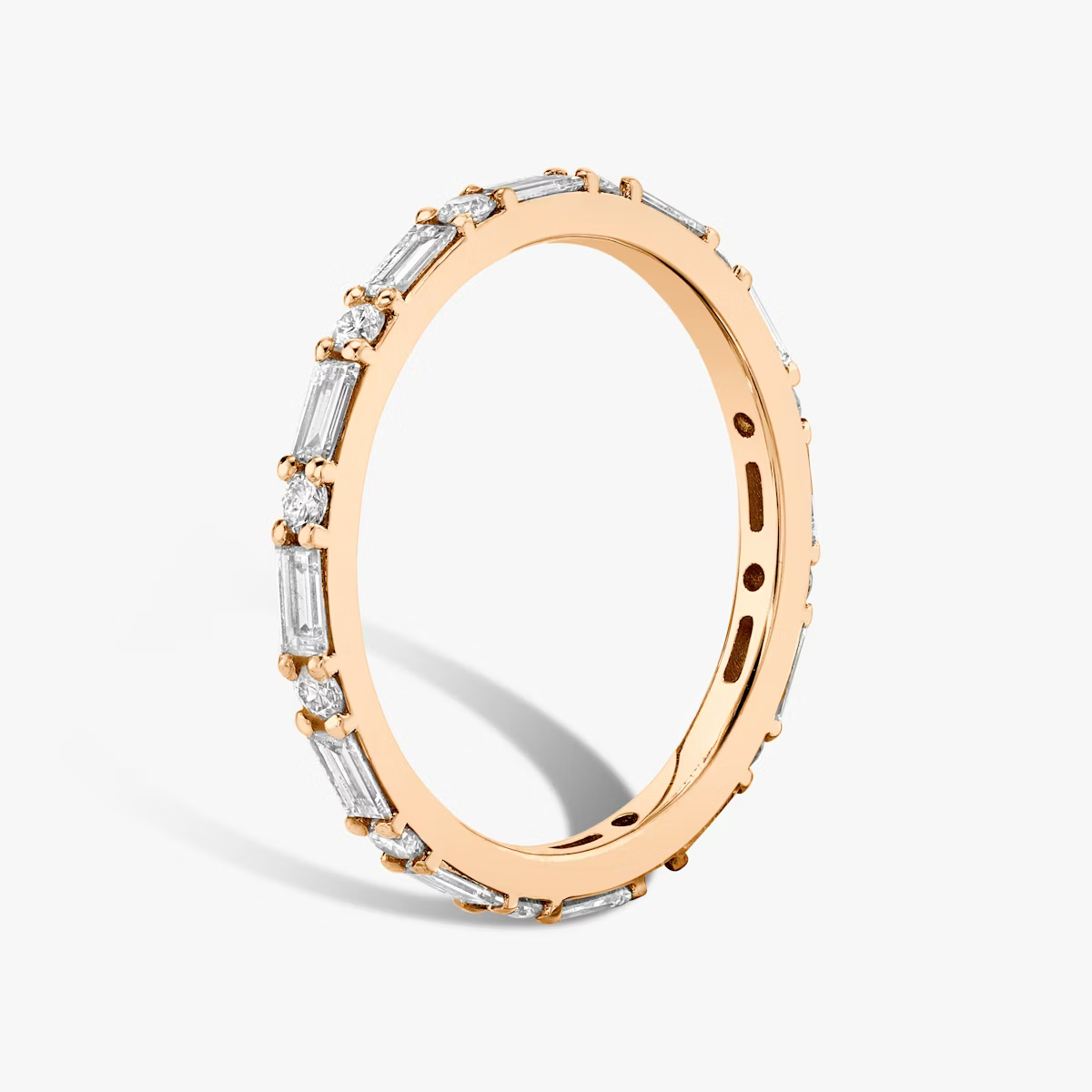 The Emerald-Round Eternity Band