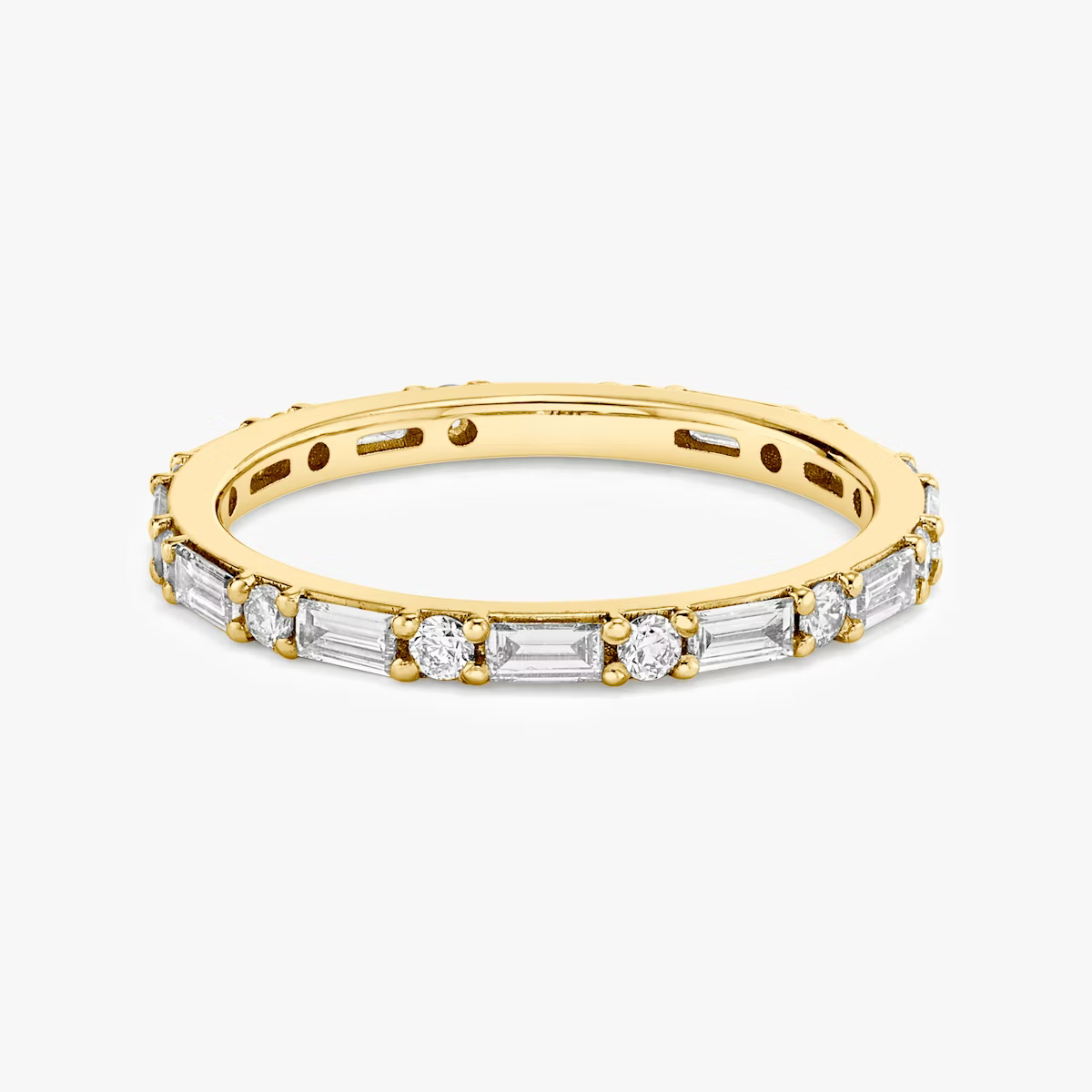 The Emerald-Round Eternity Band