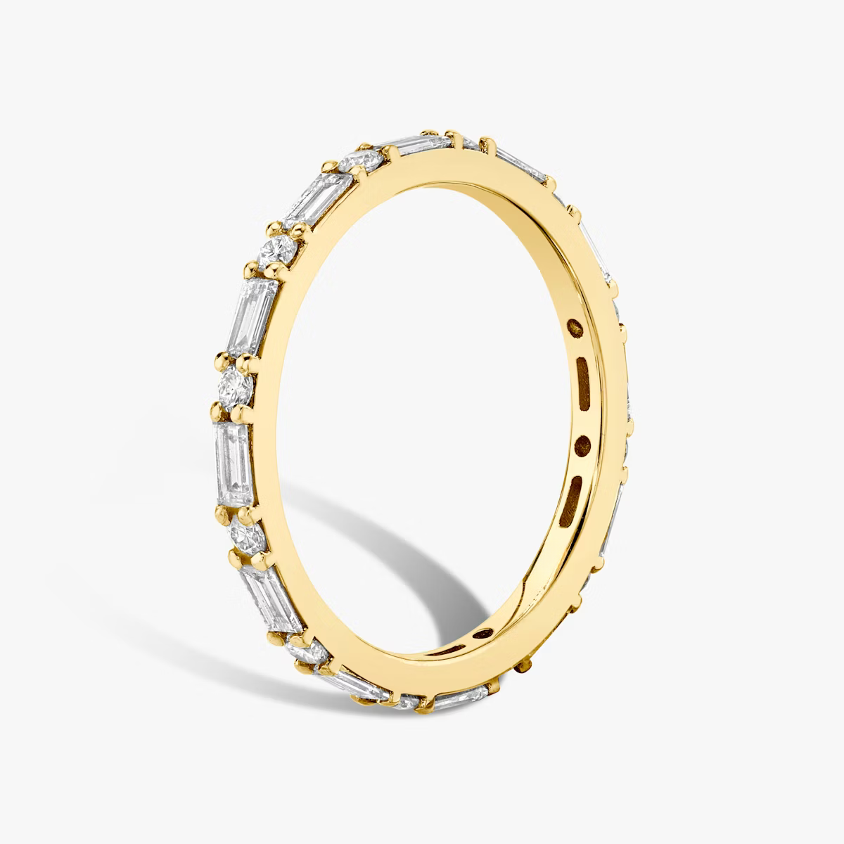 The Emerald-Round Eternity Band