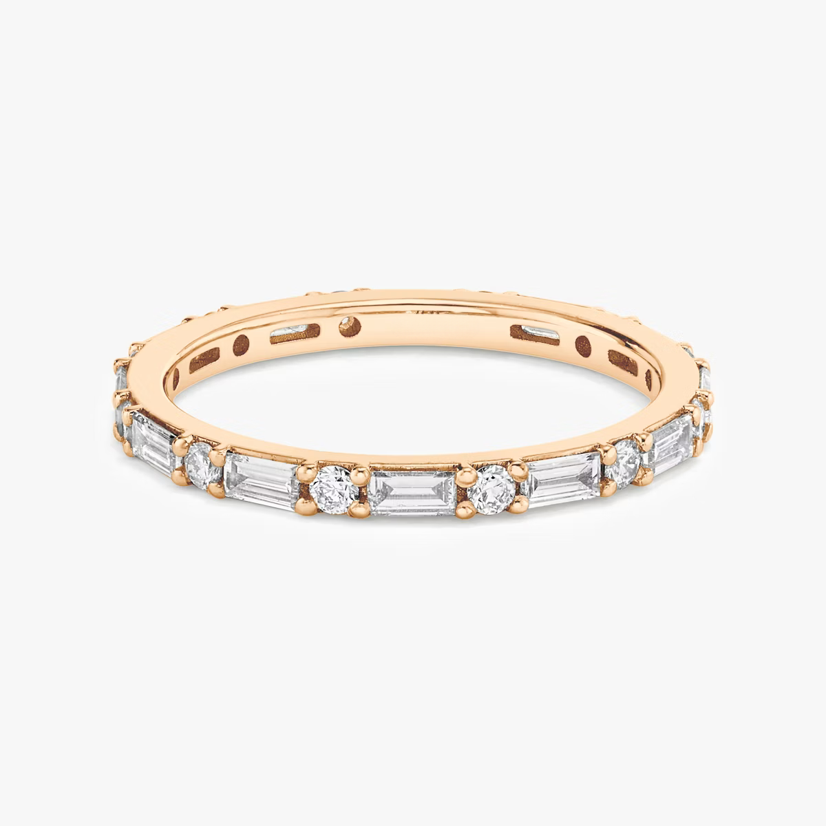 The Emerald-Round Eternity Band