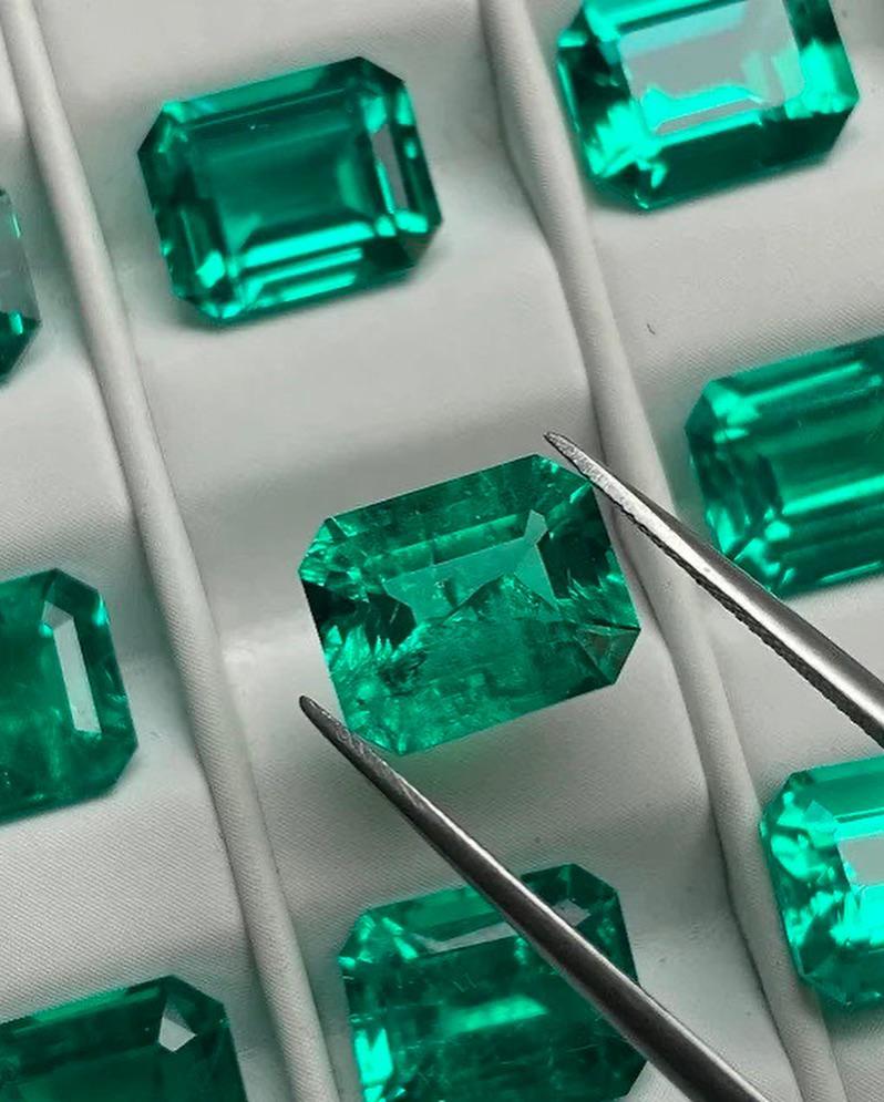 Premium Lab Created Emerald Collection