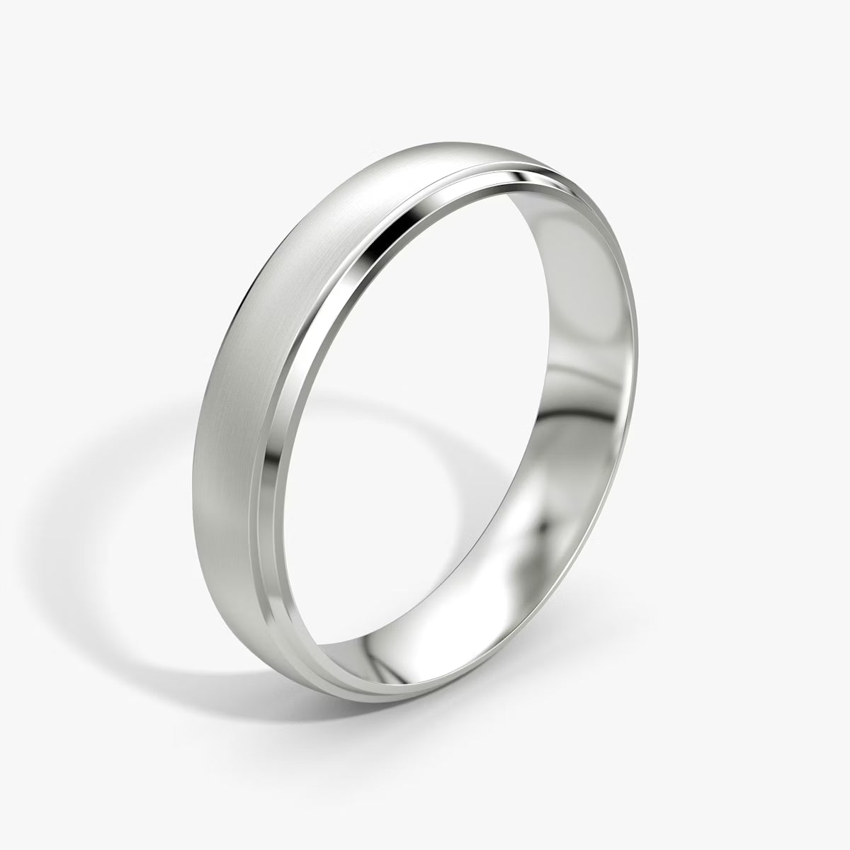The Satin Band in Platinum