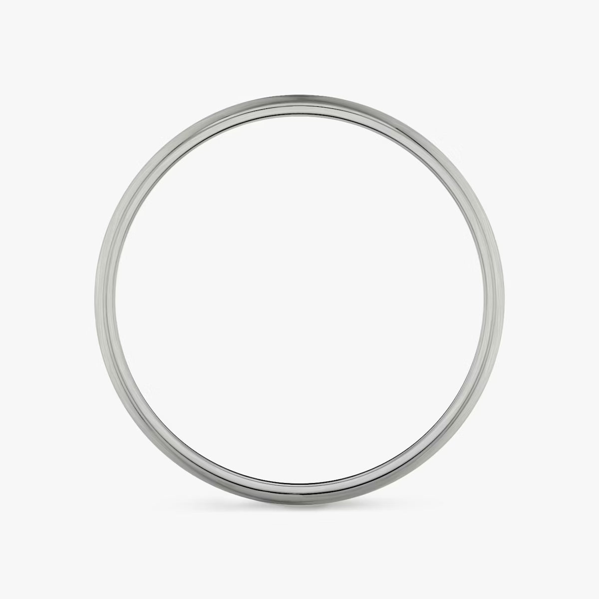 The Round Band in Platinum 6mm