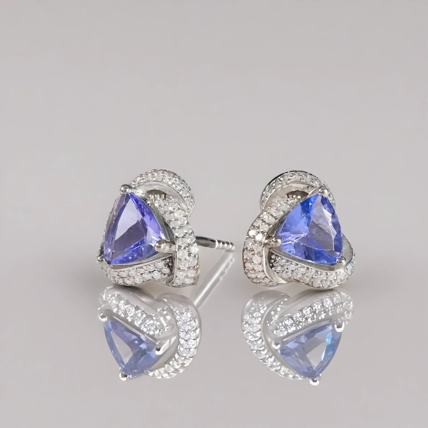 Tanzanite Diamond Earrings