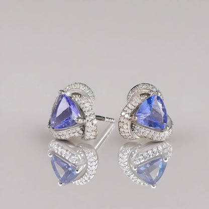 Tanzanite Diamond Earrings