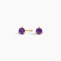 Amethyst Birthstone Stud Earrings