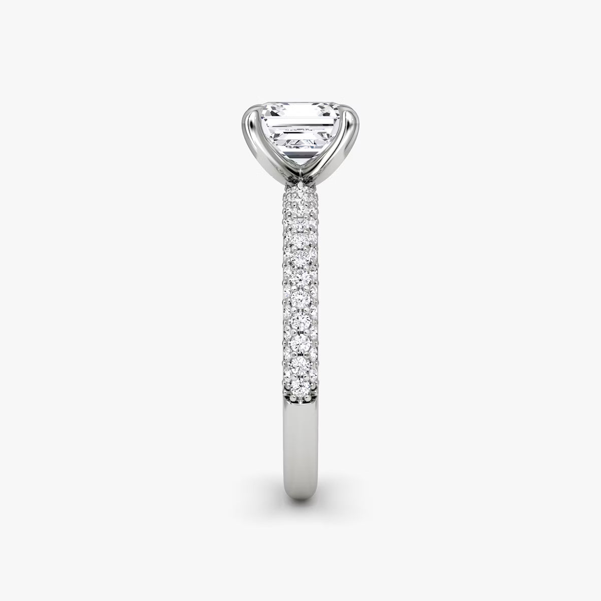 The Luxe Oval Diamond Pavé Ring