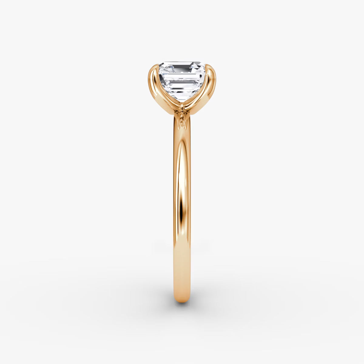 The Classic Asscher Solitaire  Diamond Ring