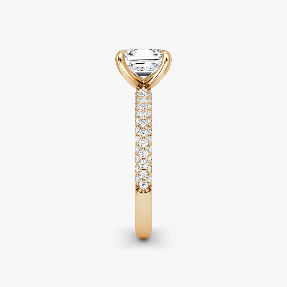The Luxe Oval Diamond Pavé Ring