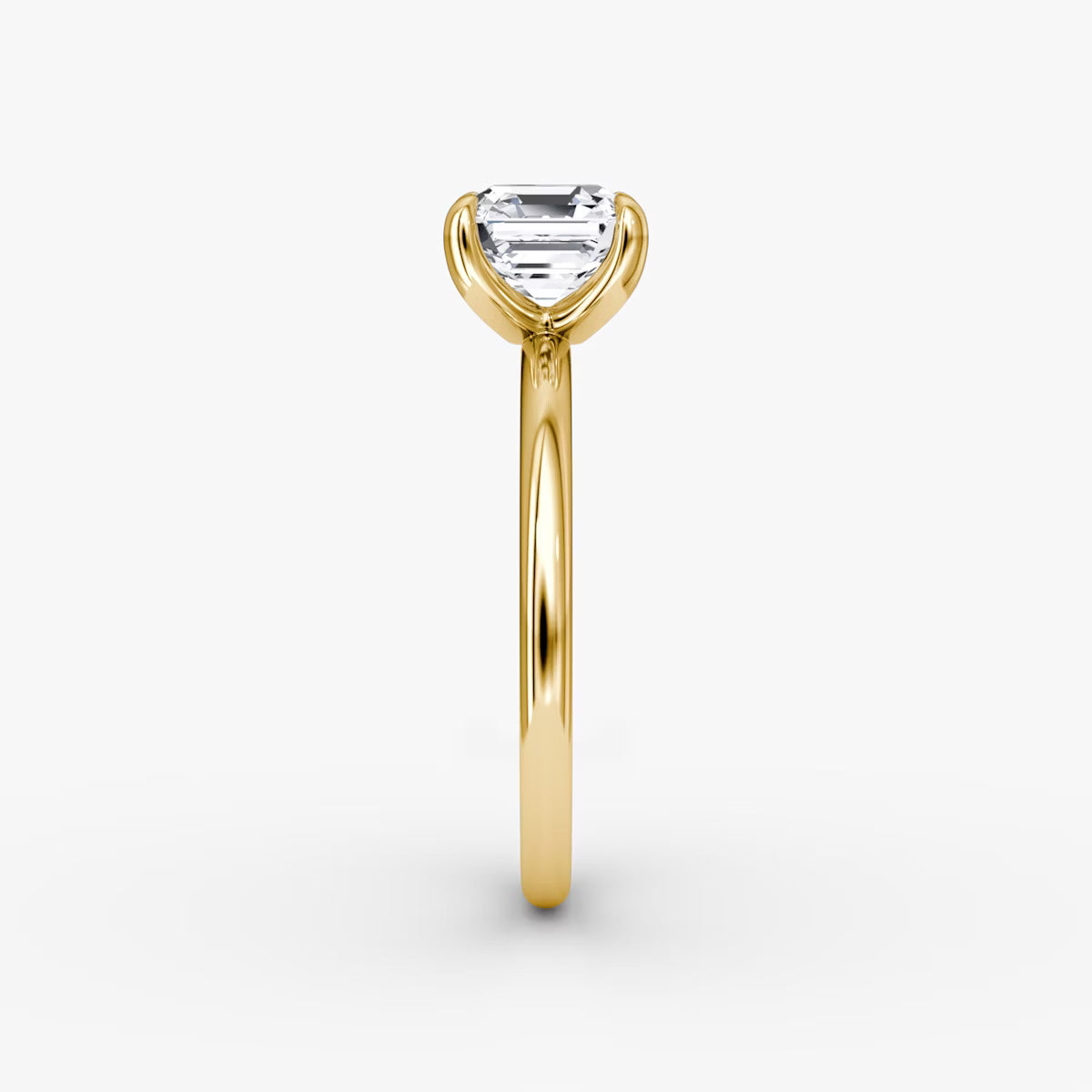 The Classic Asscher Solitaire  Diamond Ring
