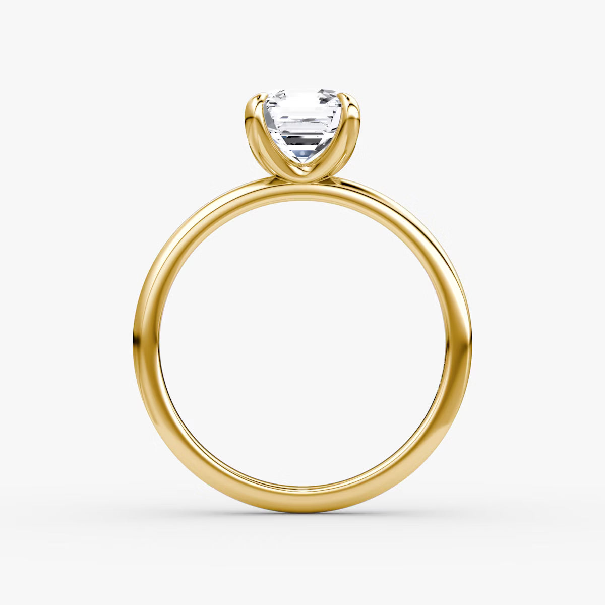 The Classic Asscher Solitaire  Diamond Ring