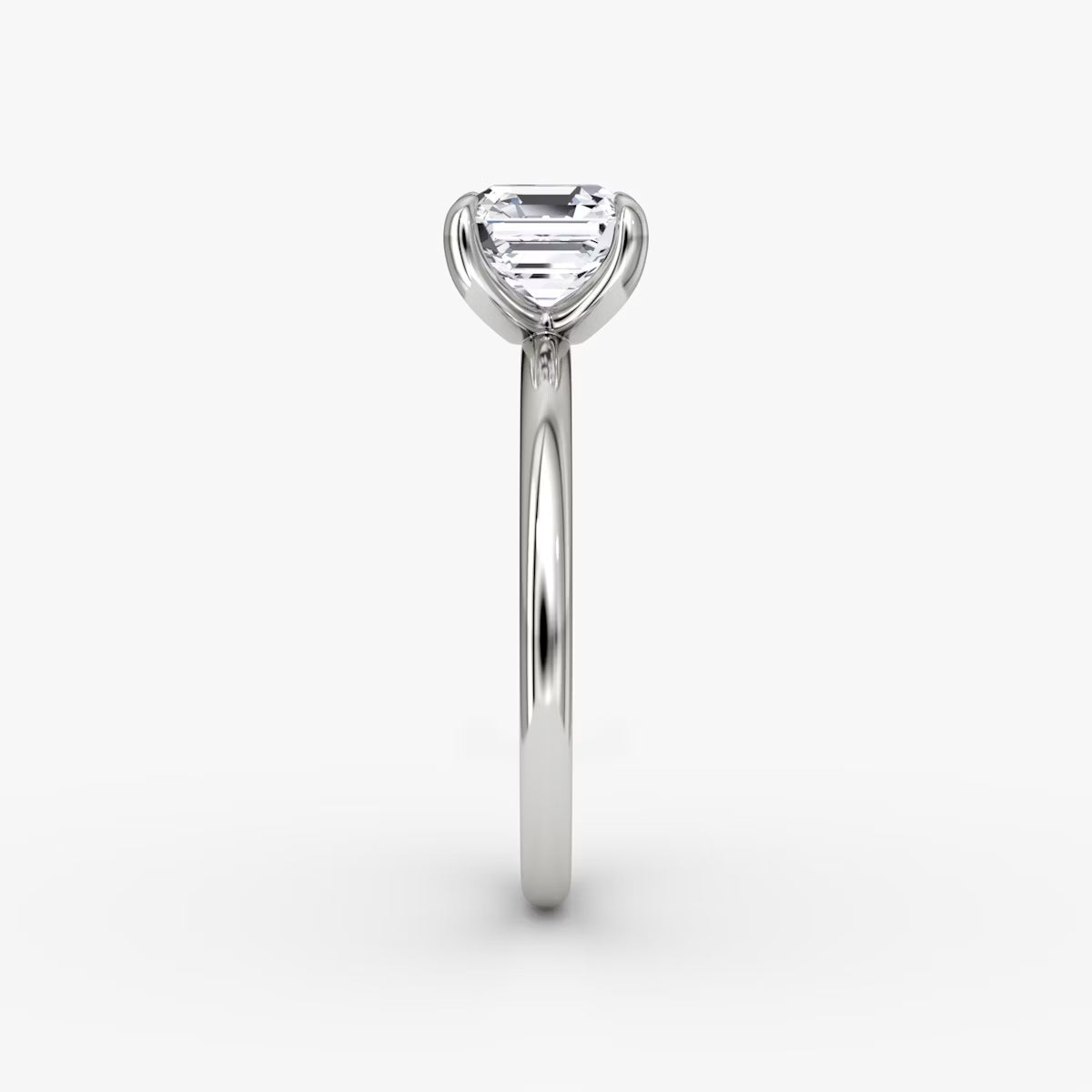 The Classic Asscher Solitaire  Diamond Ring
