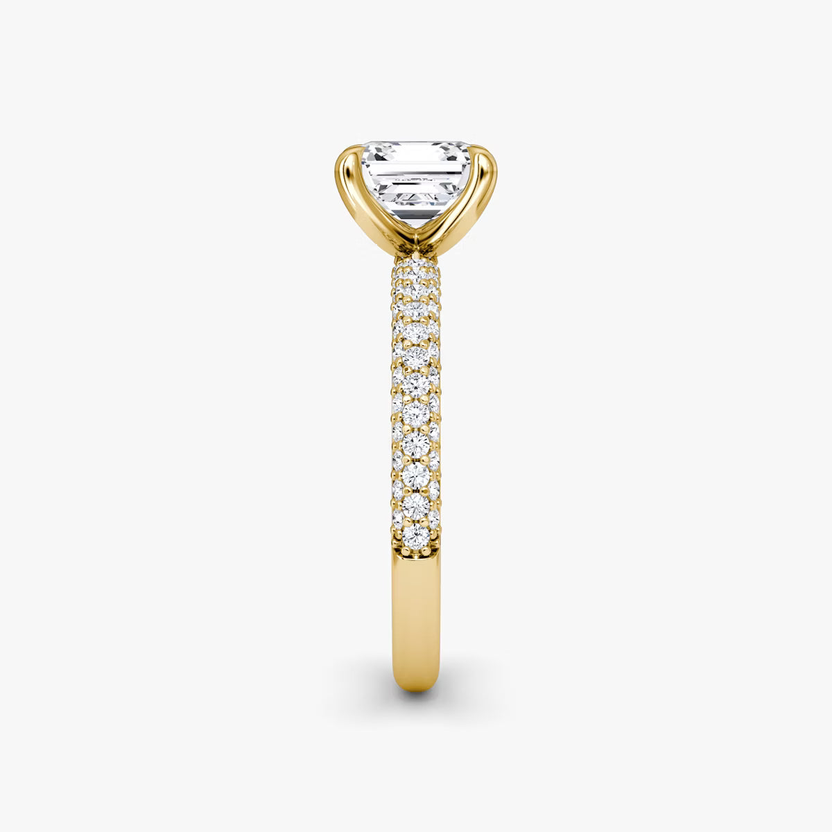 The Luxe Oval Diamond Pavé Ring