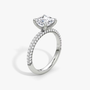 The Luxe Round Diamond Pavé Ring