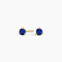 Blue Sapphire Birthstone Stud Earrings