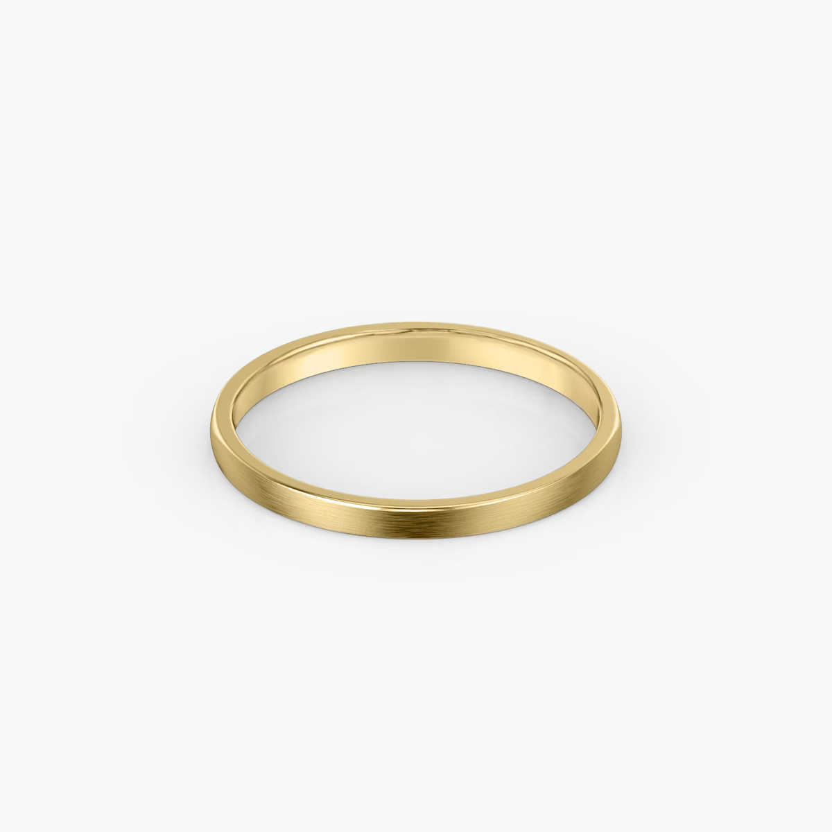 The Brushed Round Band 2mm