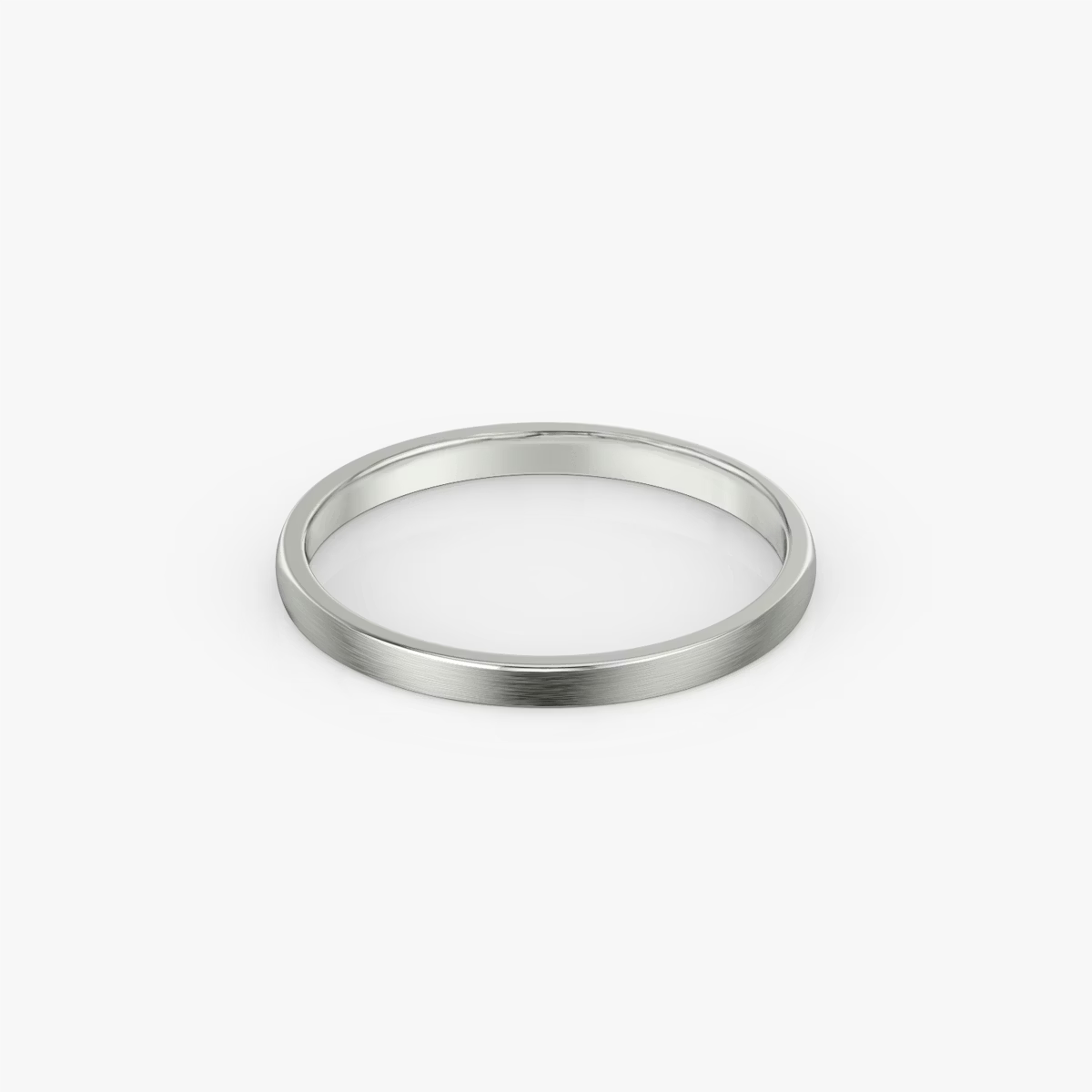 The Brushed Round Band 2mm