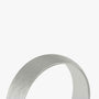 The Brushed Round Band in Platinum 6mm