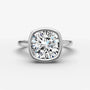 Cushion Bezel Diamond Ring