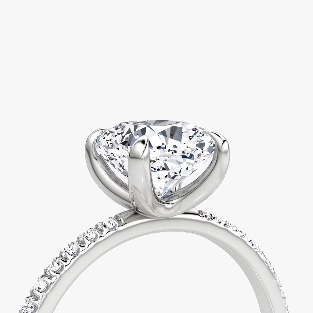 The Classic Cushion Diamond Pavé Ring