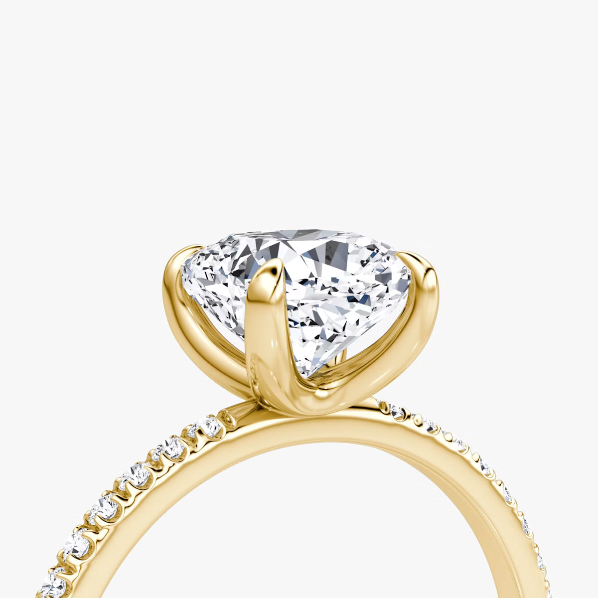 The Classic Cushion Diamond Pavé Ring