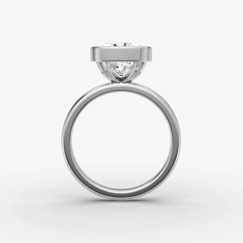Cushion Bezel Diamond Ring