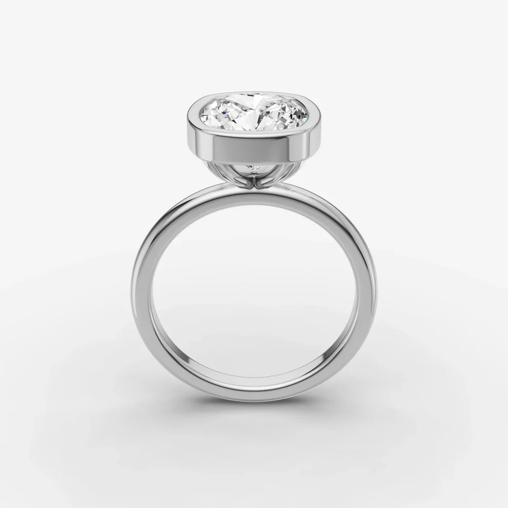 Cushion Bezel Diamond Ring