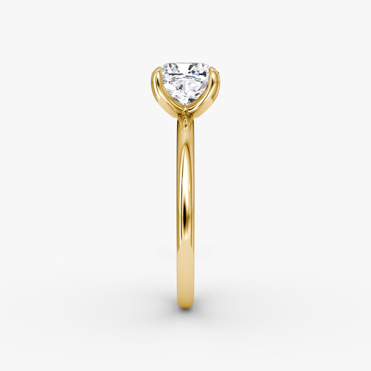 The Classic Cushion Solitaire Diamond Ring
