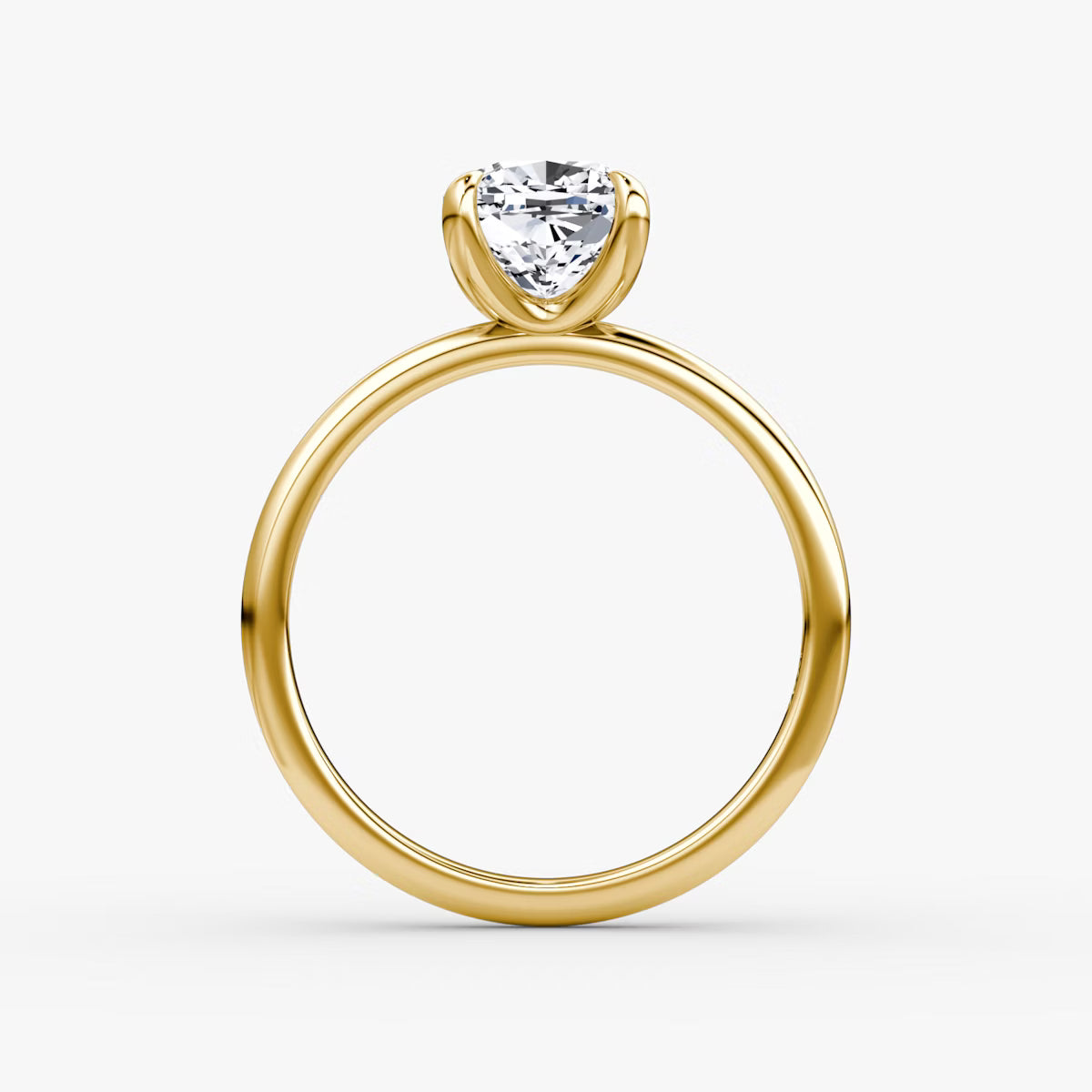 The Classic Cushion Solitaire Diamond Ring