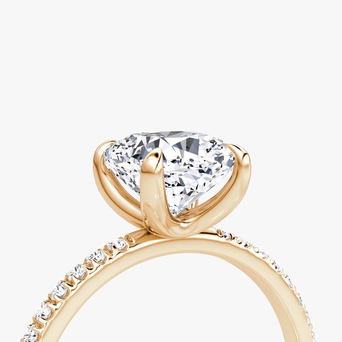 The Classic Cushion Diamond Pavé Ring