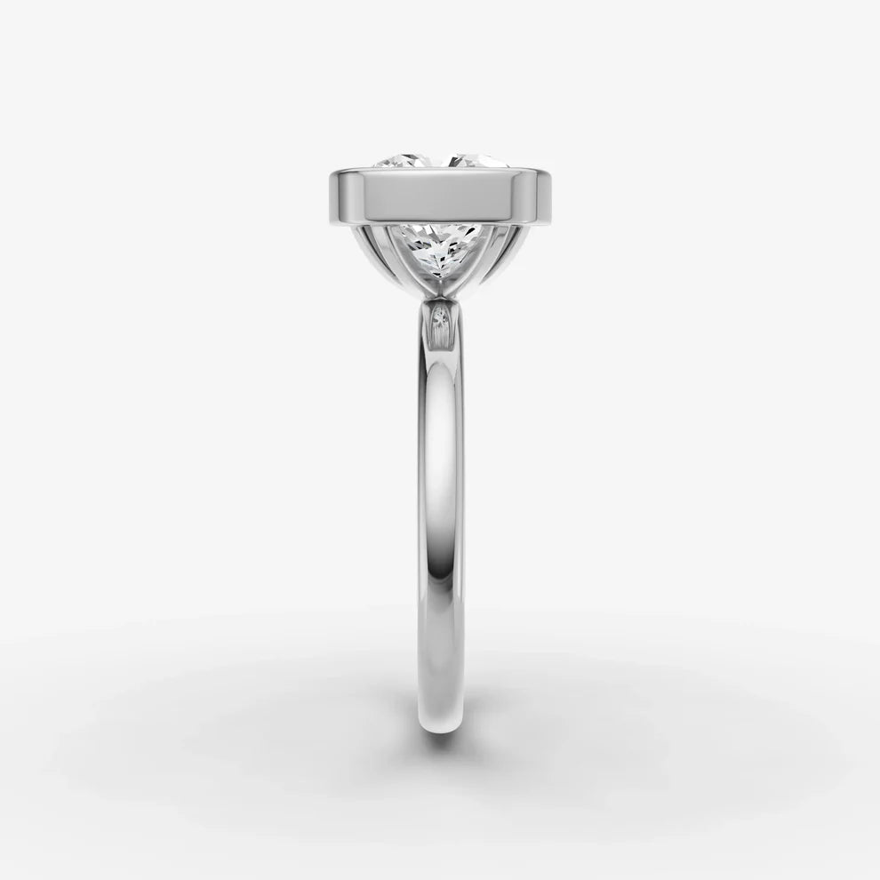 Cushion Bezel Diamond Ring