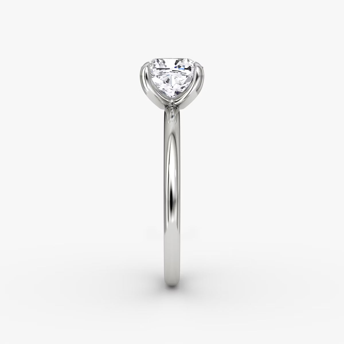 The Classic Cushion Solitaire Diamond Ring