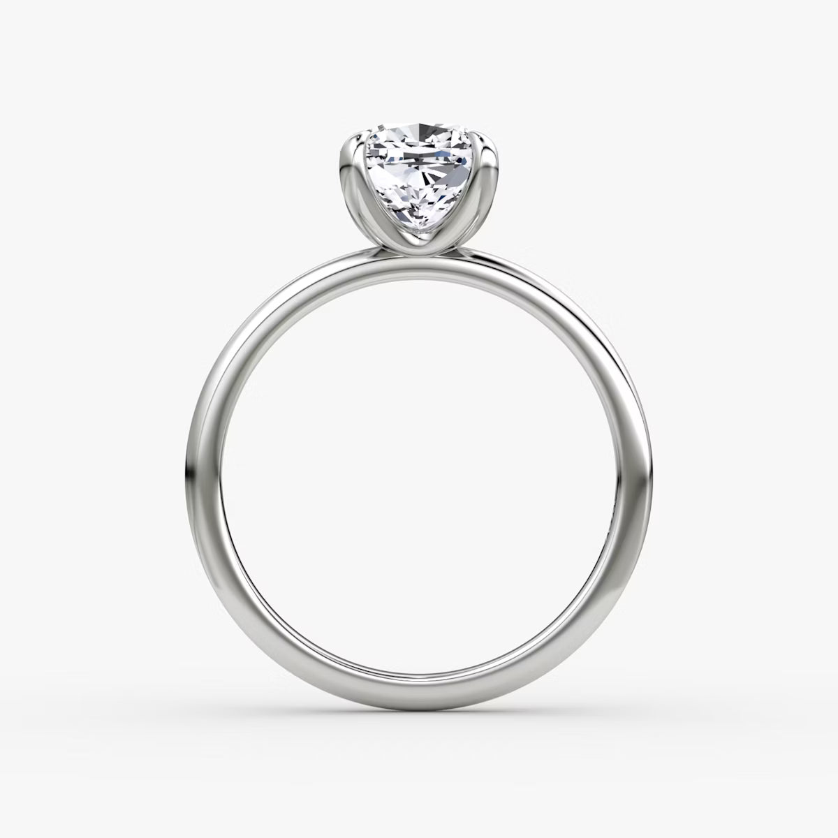 The Classic Cushion Solitaire Diamond Ring
