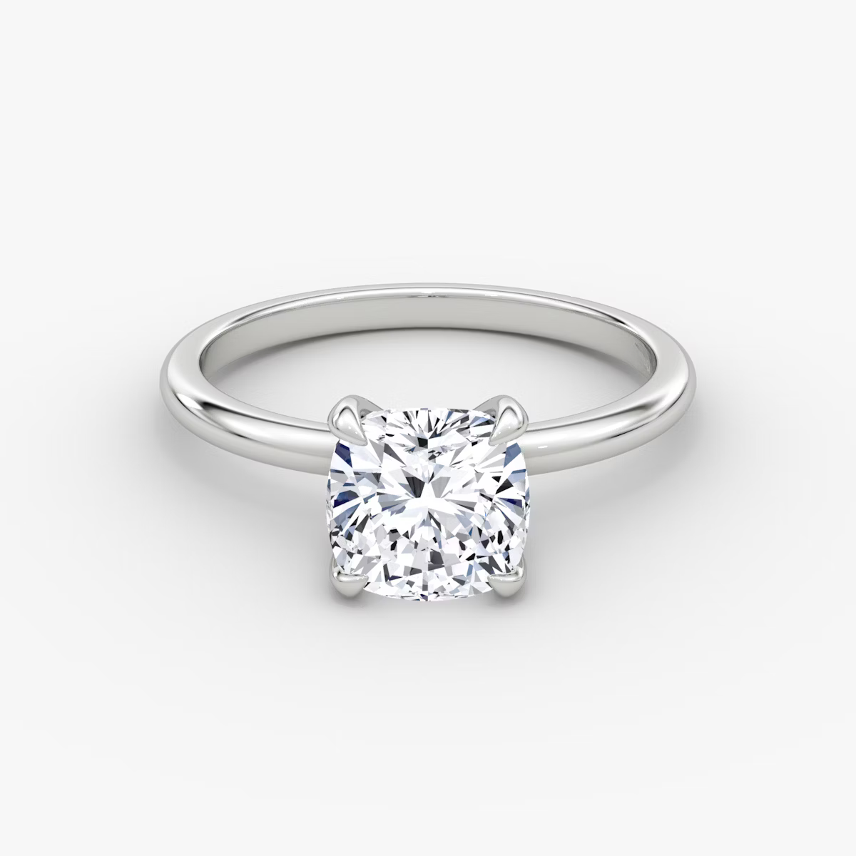 The Classic Cushion Solitaire Diamond Ring