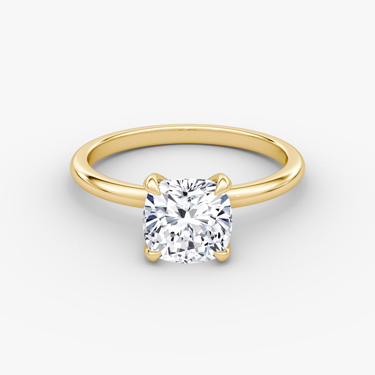 The Classic Cushion Solitaire Diamond Ring