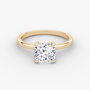 The Classic Cushion Solitaire Diamond Ring