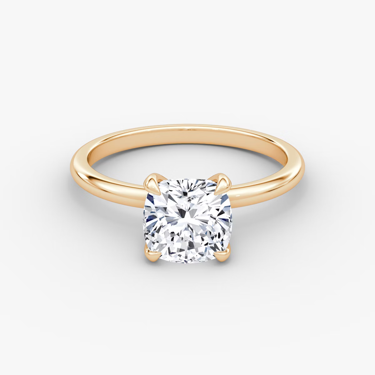 The Classic Cushion Solitaire Diamond Ring