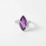 Majestic Violet Amethyst Ring