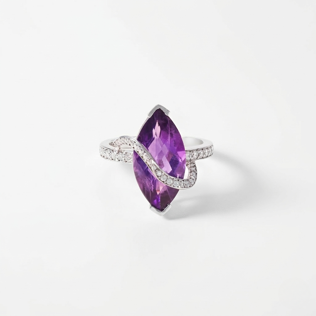 Majestic Violet Amethyst Ring