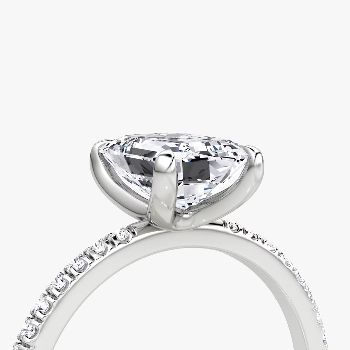The Classic Emerald Diamond Pavé Ring